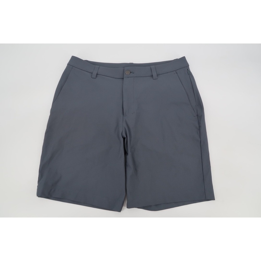 Lululemon Commission Shorts Mens 32 Gray 9" Inseam Golf Chino Stretch LM7BMIS